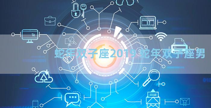 蛇年双子座2019 蛇年双子座男